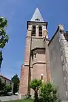 La tour-clocher de l'église