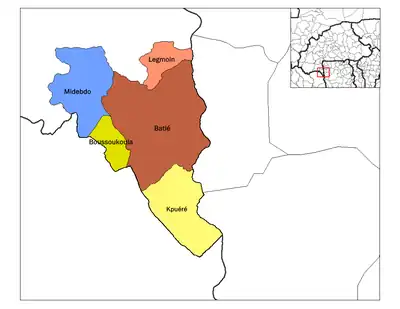 Localisation de Batié