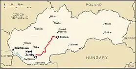 Image illustrative de l’article Ligne 150 (chemin de fer slovaque)