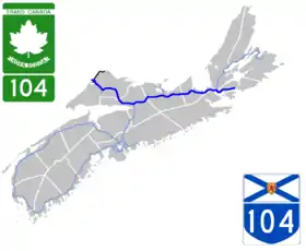 Image illustrative de l’article Route 104 (Nouvelle-Écosse)