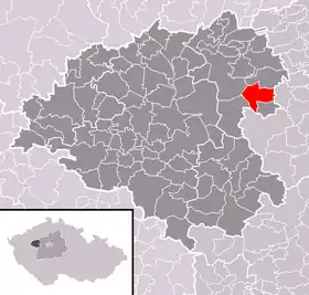 Localisation de Sedlčany