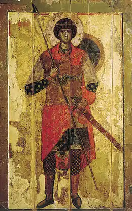 L’icône de Saint Georges (Galerie Tretiakov) dans le catholicon date des années 1130