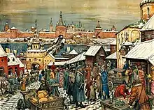 « Marché de Novgorod » Apollinaire Vasnetsov