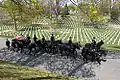 Une équipe du 3e régiment d'infanterie des États-Unis The Old Guard transportant les restes de l'adjudant-chef retraité Michael J. Novosel lors d'un cortège funèbre au cimetière national d'Arlington où il a été enterré le 13 avril 2006.