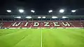 Le stade de Widzew Łódź. Tribune C.