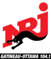 Ancien logo de NRJ Gatineau-Ottawa 104,1 du 24 août 2009 au 22 août 2015.