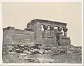 Maxime du Camp, épreuve sur papier salé d'après un négatif calotype 1850. Nubie, Temple d'Amon (Debod)