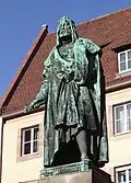 Statue sur la Albrecht-Dürer-Platz à Nuremberg