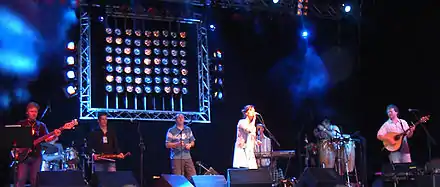 Capercaillie en concert pendant le festival "Bardentreffen" 2005 à Nuremberg (Allemagne)