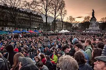 Nuit debout, mars 2016.