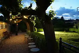 Le jardin lors de la Nuit des musées.