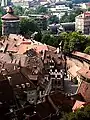 Extérieur : vue du château de Nuremberg