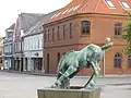 Statue dans une rue de Nykøbing Mors