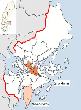 Localisation de Nynäshamn