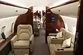 Cabine d'un Challenger 850 à Dubaï.