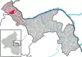 Localisation d'Oberheimbach dans la Verbandsgemeinde et dans l'arrondissement.