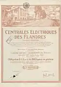 Obligation des Centrales Électriques des Flandres.