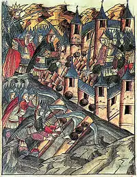Un raid de la Horde d'or sur la ville de Kozelsk