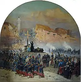 Les obsèques du comte de Damrémont devant Constantine par Édouard Detaille.