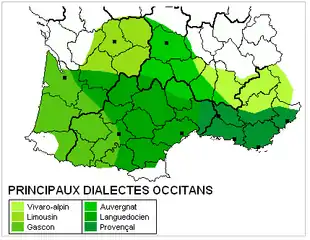 Variations dialectales de l'occitan