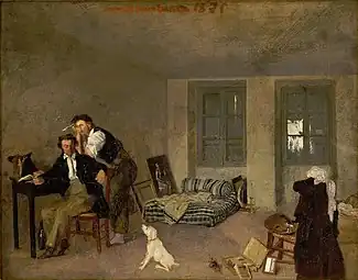 Ma chambre en 1825 (1825), Montpellier, musée Fabre.