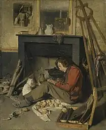 Intérieur d'atelier (1845), Paris, musée du Louvre.