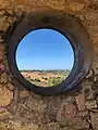 Oculus de la chapelle de Notre-Dame de la Serra à Calvi.