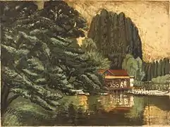 Le parc Inokashira, 1919