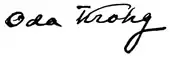 signature d'Oda Krohg