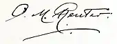 signature d'Odo Morannal Reuter