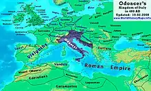 L'Italie d'Odoacre en 480