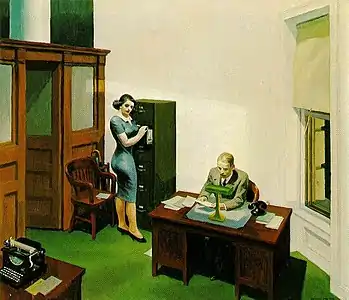 Office at Nights, 1940.