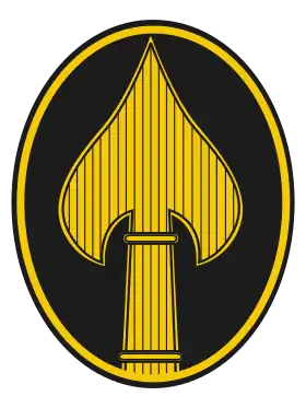 Insigne de l'OSS, repris depuis par le United States Special Operations Command.