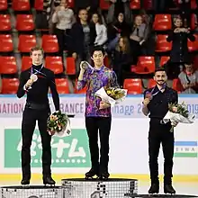 Podium des Internationaux de France 2019, à Grenoble