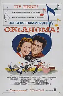 Description de l'image Oklahoma! (1956 film poster).jpg.