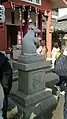 Statue de souris au Okuninushi-jinja (Osaka).