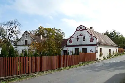 Maison rurale de style Selské baroko construite en 1853.