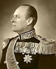 Olav V de Norvège.