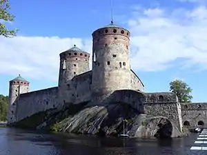Le château Olavinlinna date de 1475.