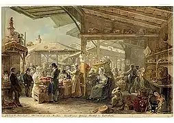 Vieux marché de Covent Garden, 1825