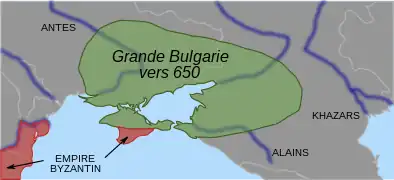 Ancienne Grande Bulgarie, 650