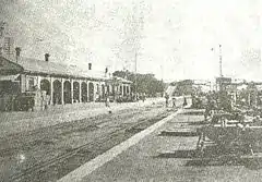 La gare en 1923.