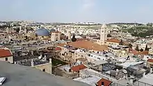 Vue à 360° depuis Phasaël sur l'Église du Saint-Sépulcre