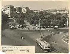 Avenue de Neftchlilar à Bakou dans les années 1960