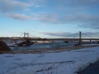 L'Ölfusárbrú qui traverse la rivière Ölfusá à Selfoss.