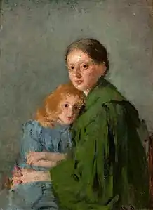 Portrait d'une femme avec une petite fille (1893), musée national de Varsovie.