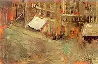 Peinture d'Olga Boznańska, Place des Ternes (1903).