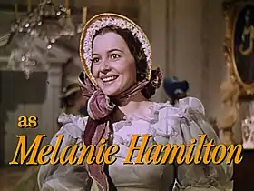 Melanie Hamilton interprétée par Olivia de Havilland