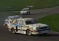 Arnesson en 1987 au circuit de Lydden Hill (en), sur Audi Sport Quattro S1 E2 "flat out";