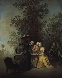 La Partie de dames, vers 1765,Michel-Barthélemy Ollivier,musée Cognacq-Jay.